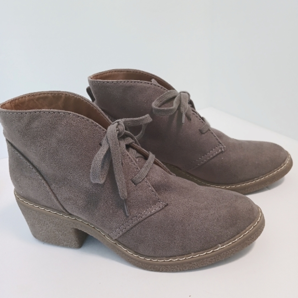 Merona, tan bootie, sz 8